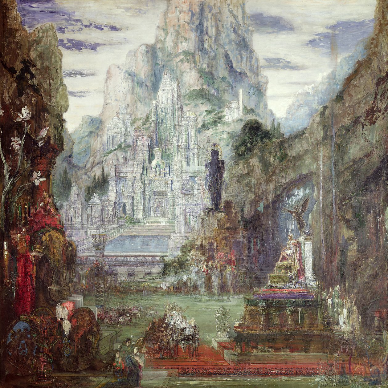 O triunfo de Alexandre, o Grande (356-323 aC) de Gustave Moreau