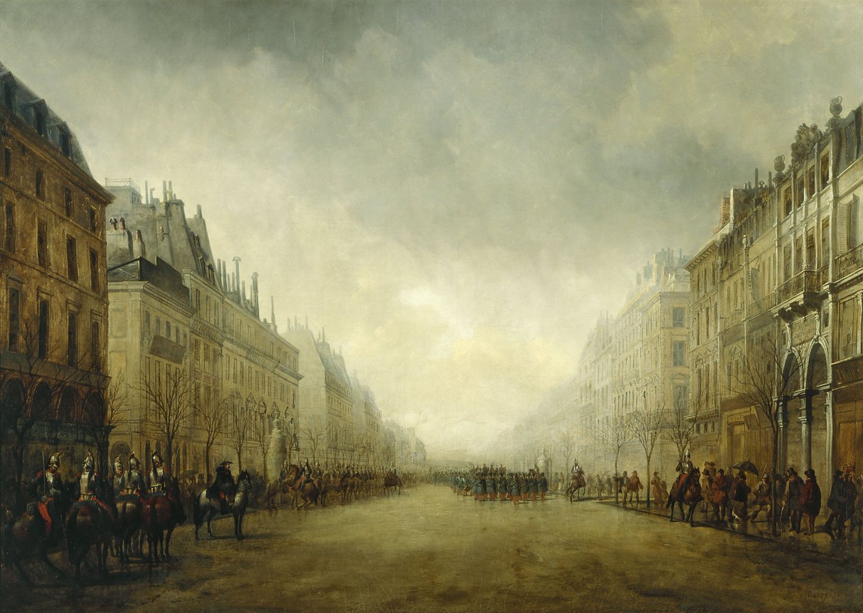 Crítica do Príncipe-Presidente nos Grand Boulevards de Gustave Edward Barry