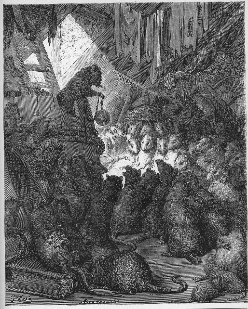 Conseil tenu par les rats - The Mice in Council - de 