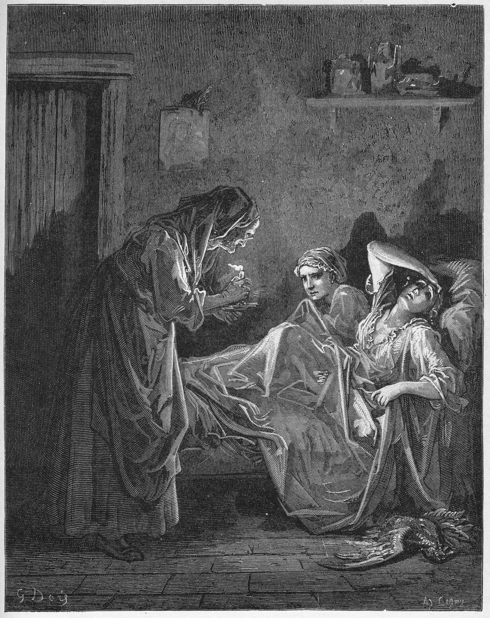 La Vieille et les deux Servantes - A Velha e as Duas Servas - de 
