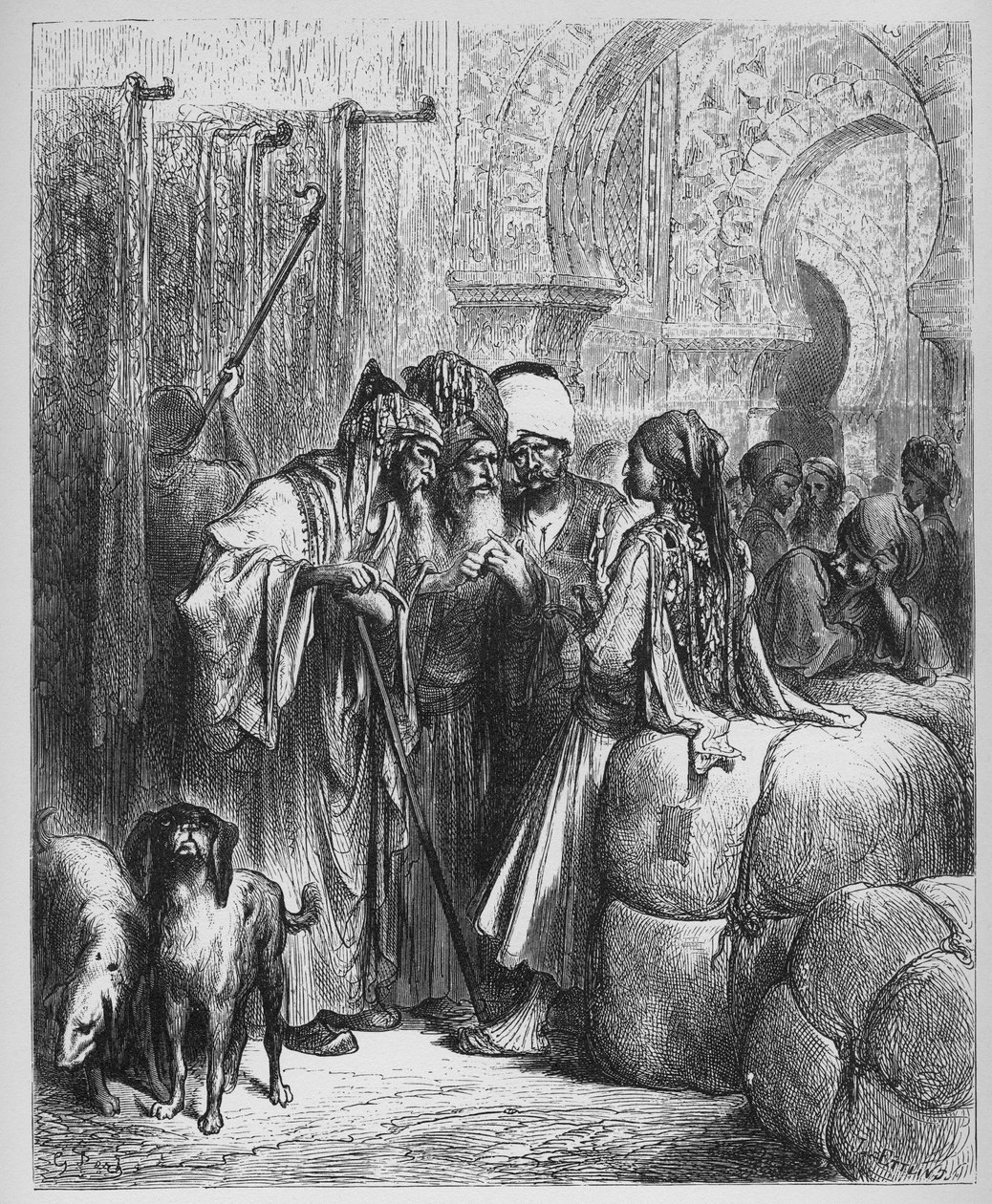 Le Bassa (pasha) et le Marchand - de 