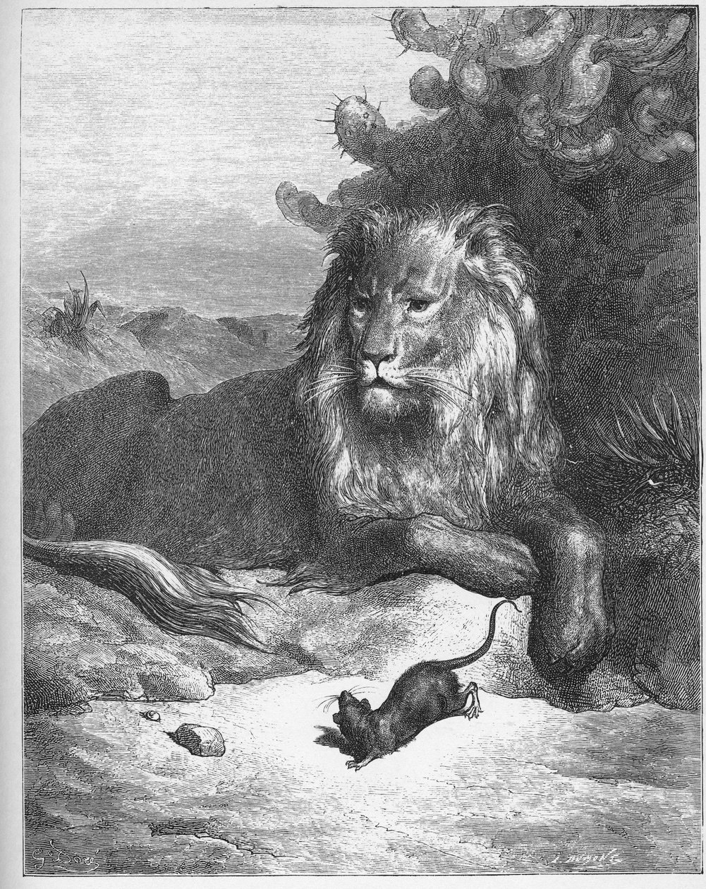 Le lion et le ratazana - The Lion and the Mouse - de 