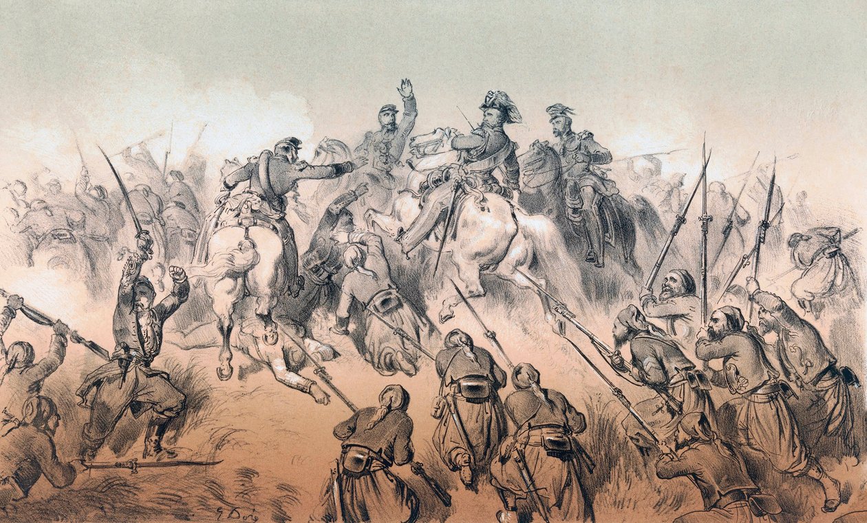 A Batalha da Palestina de Gustave (after) Dore