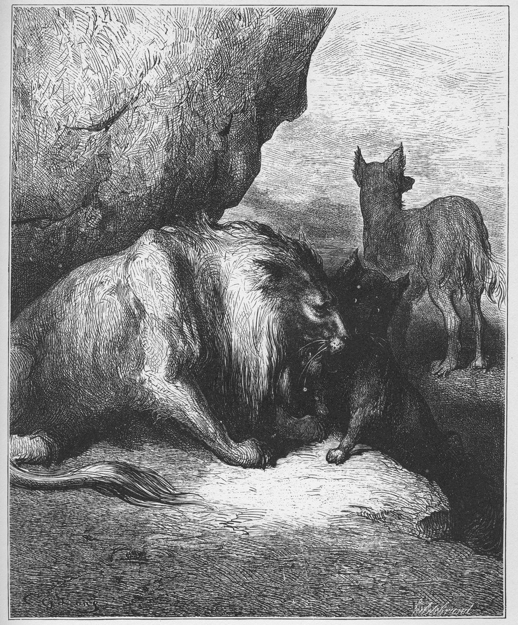 le lion le loup et le fox - o leão o lobo e a raposa - de 