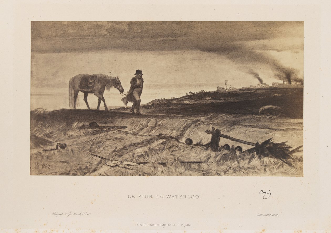 Gustave Brion - A noite de Waterloo de Gustave Brion