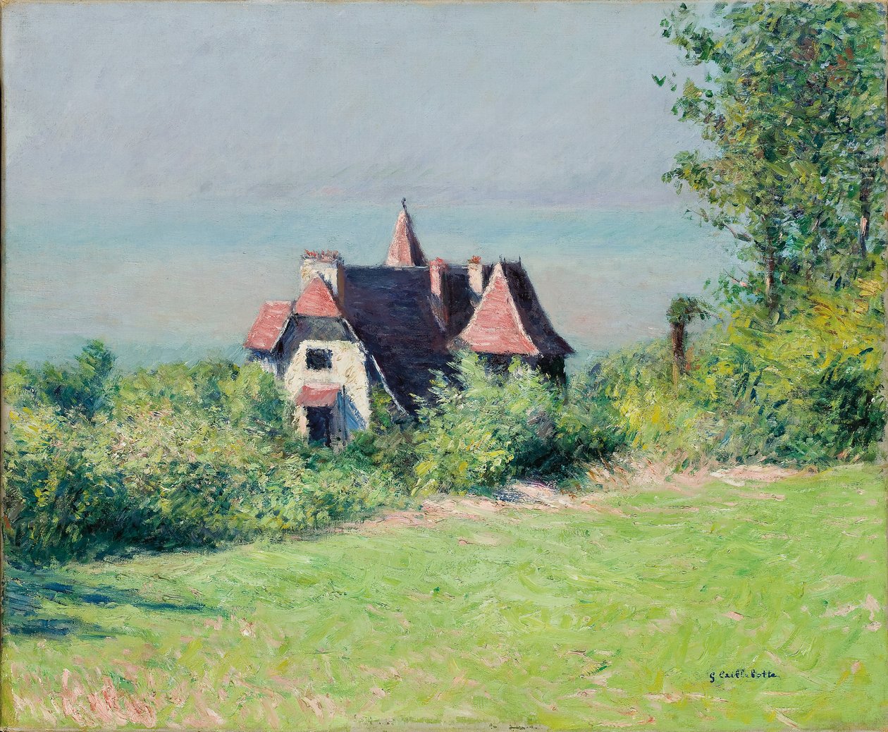 Uma vila em Trouville, 1882 de Gustave Caillebotte