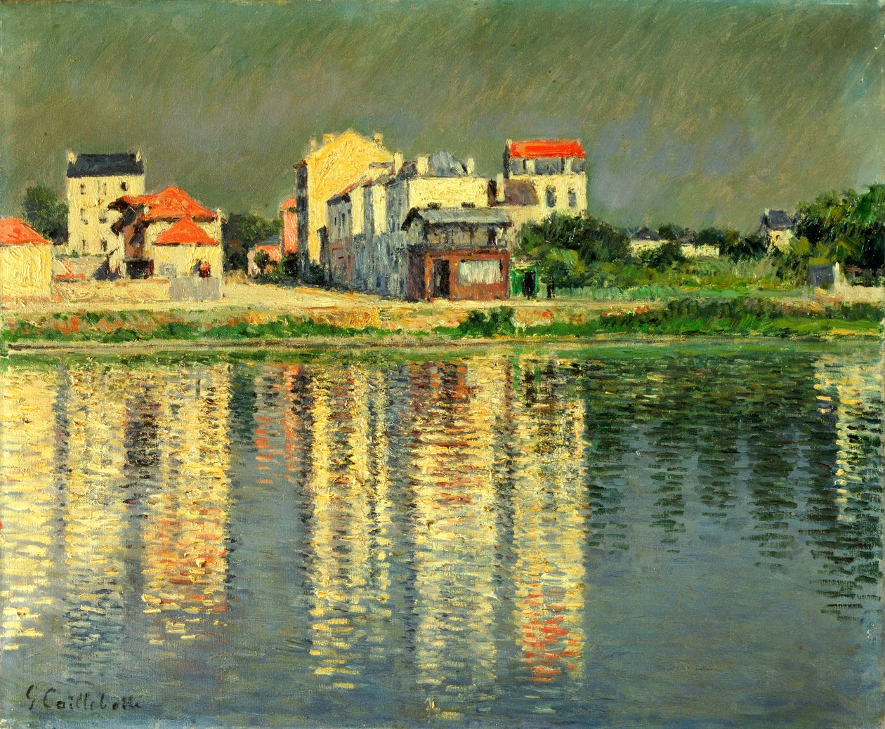 Margens do Sena em Argenteuil, 1889 de Gustave Caillebotte