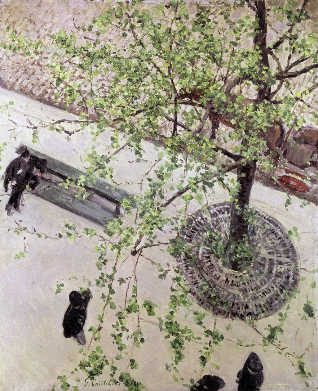 Boulevard visto de cima, 1880 de Gustave Caillebotte