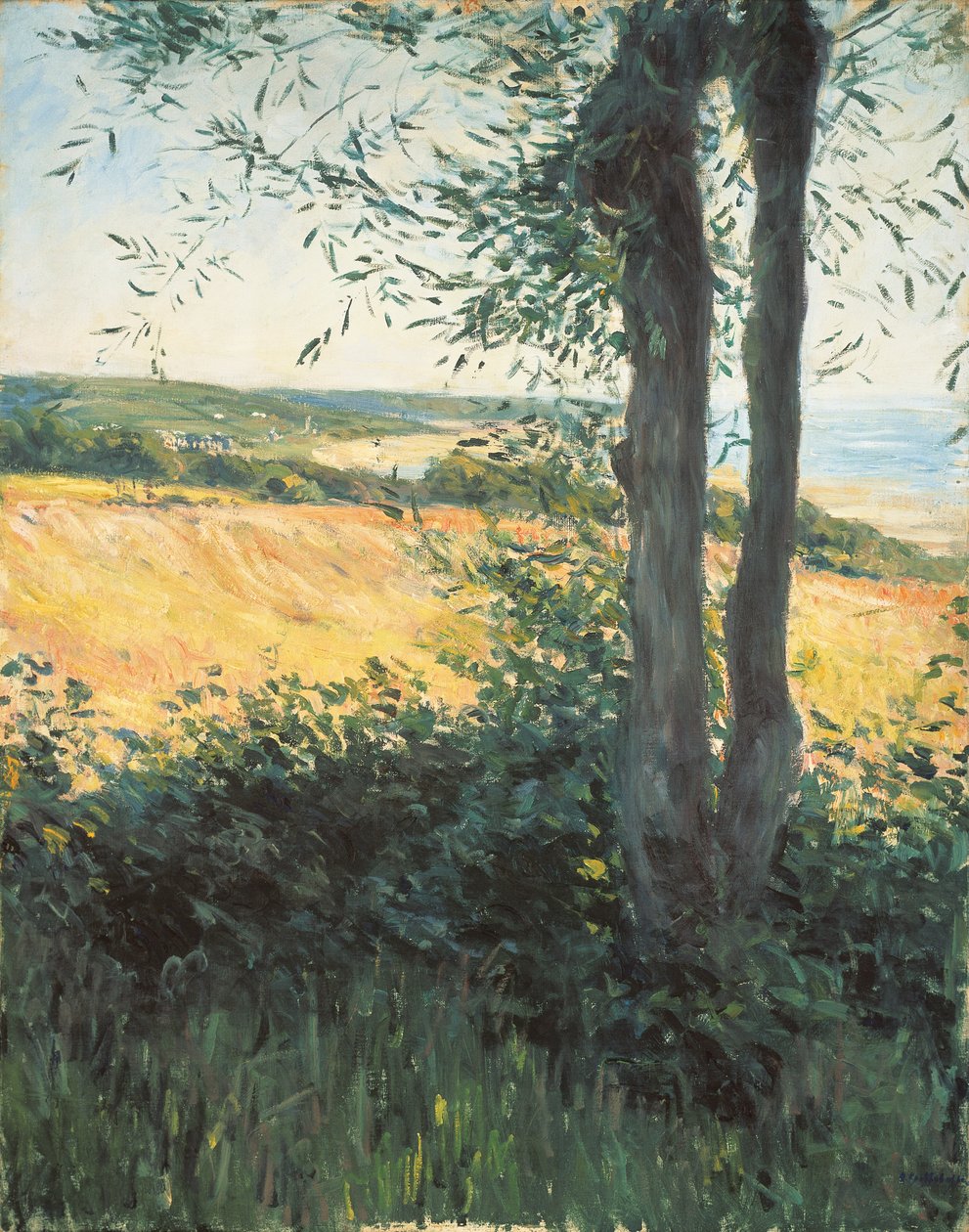 À beira-mar, Normandia, 1884 de Gustave Caillebotte