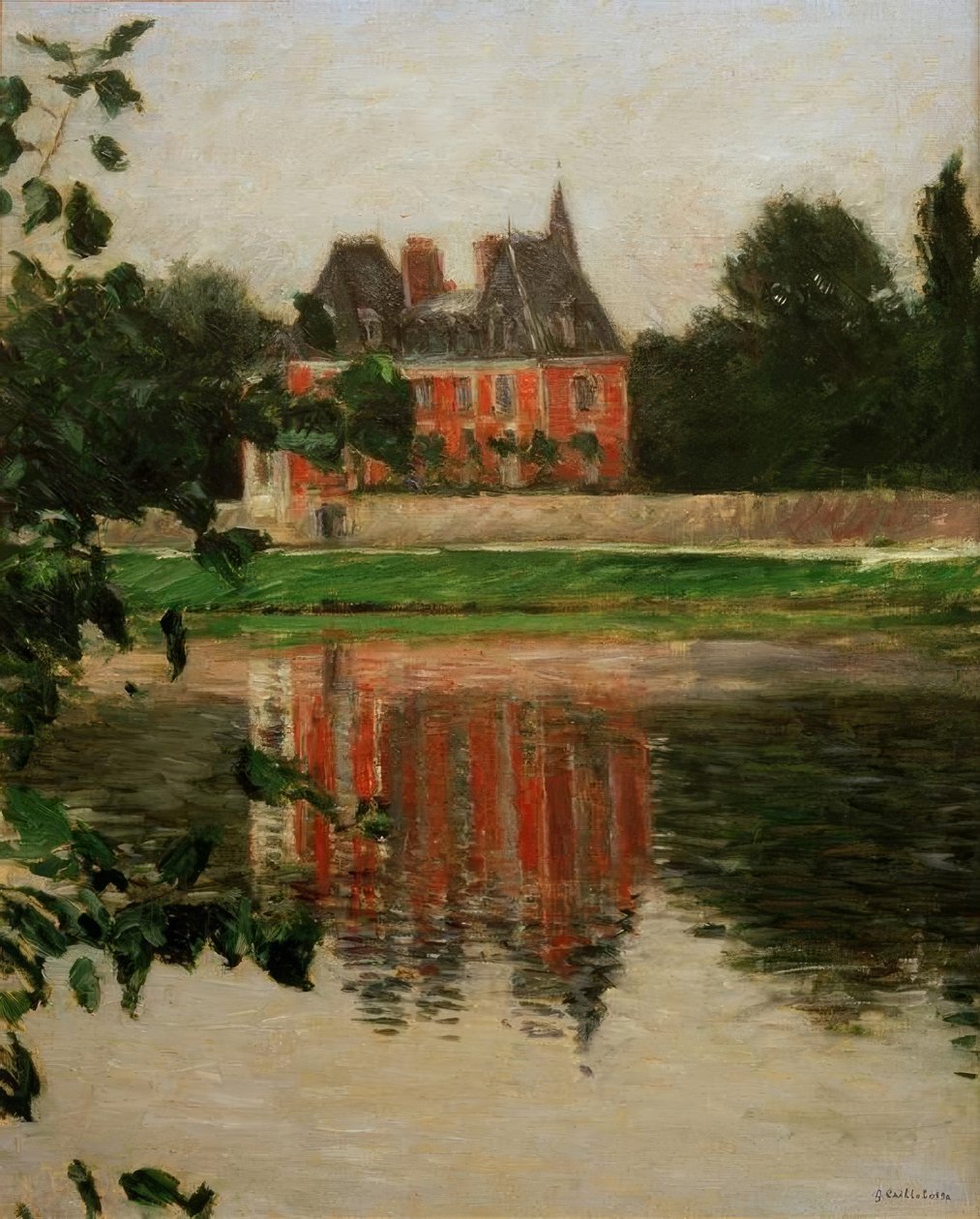 Castelo nas margens do Sena, Argenteuil de Gustave Caillebotte