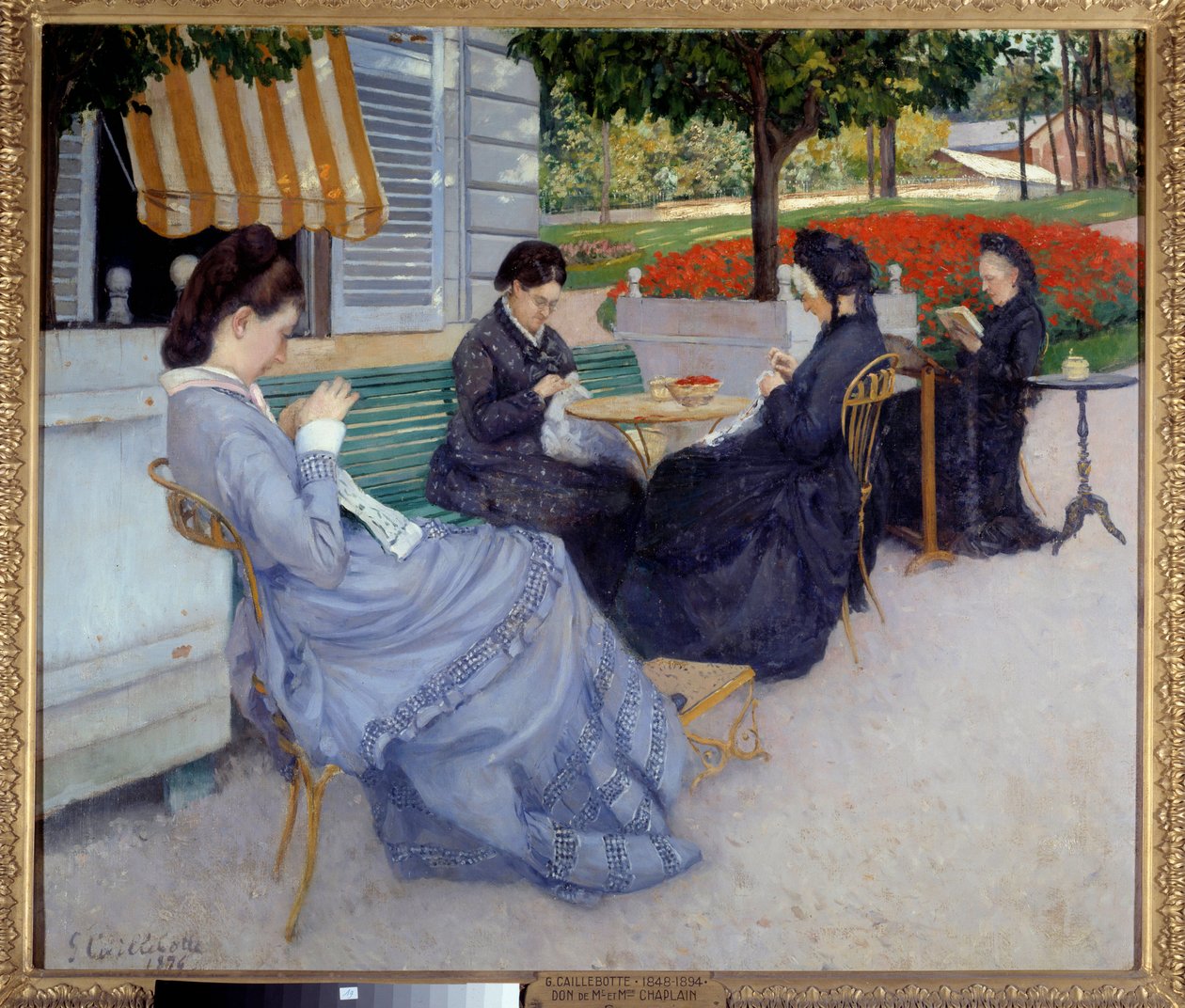 Retratos de países (mulheres costureiras). Pintura de Gustave Caillebotte (1848-1894) de Gustave Caillebotte