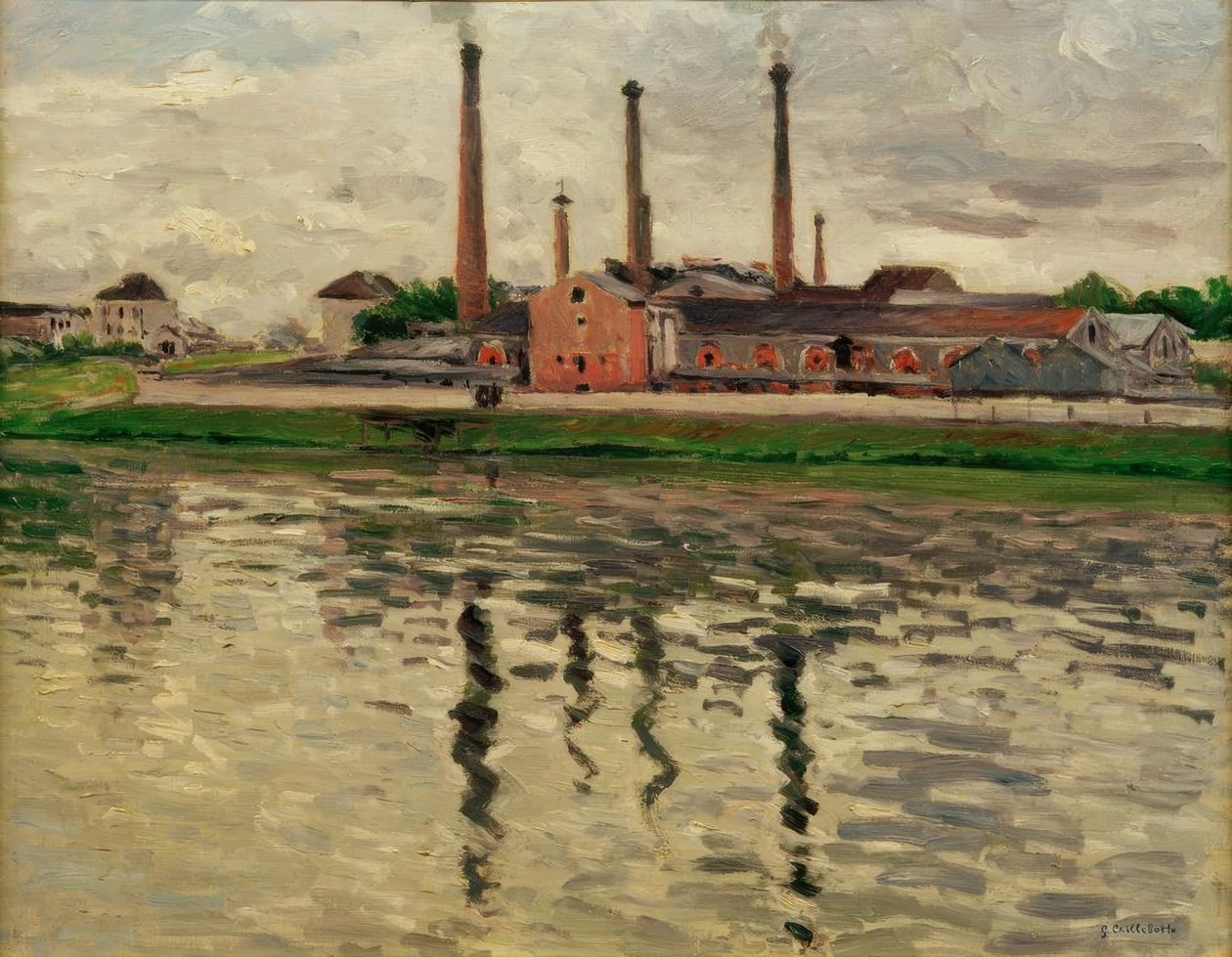Fábricas em Argenteuil de Gustave Caillebotte