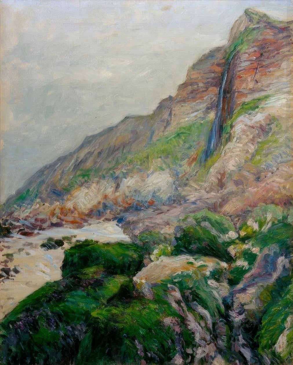 Falésia na Normandia de Gustave Caillebotte