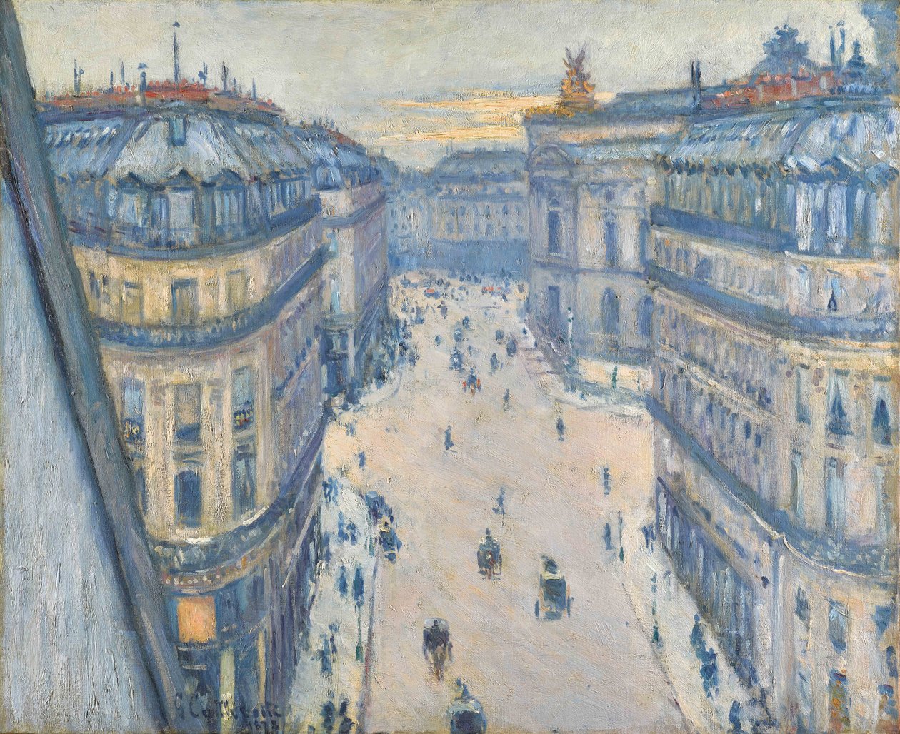 Rua Halévy, vista do sétimo andar de Gustave Caillebotte