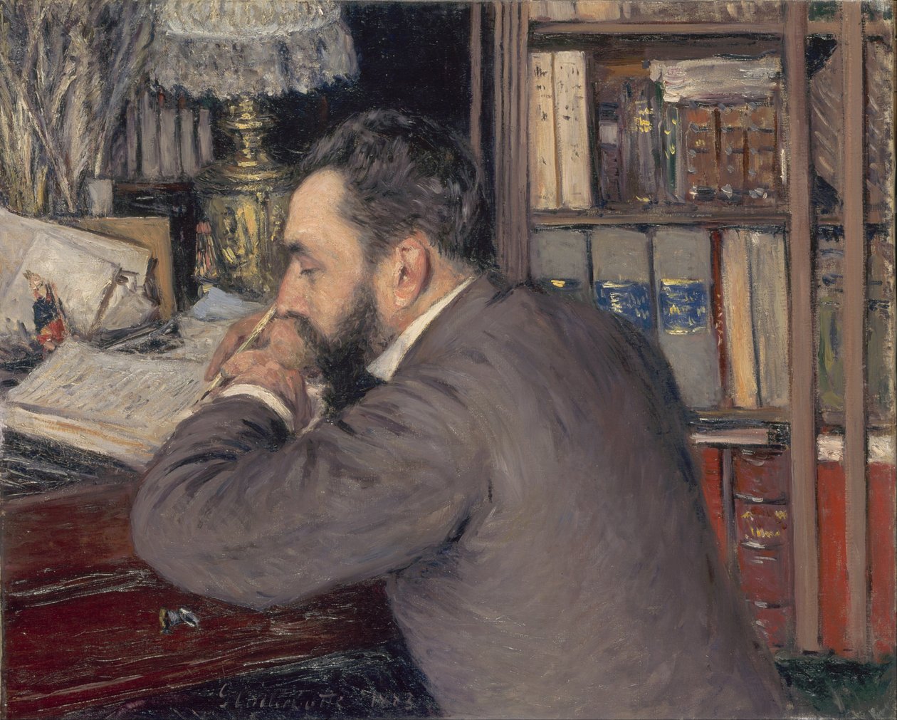 Henri Cordier 1849-1925, 1883 de Gustave Caillebotte