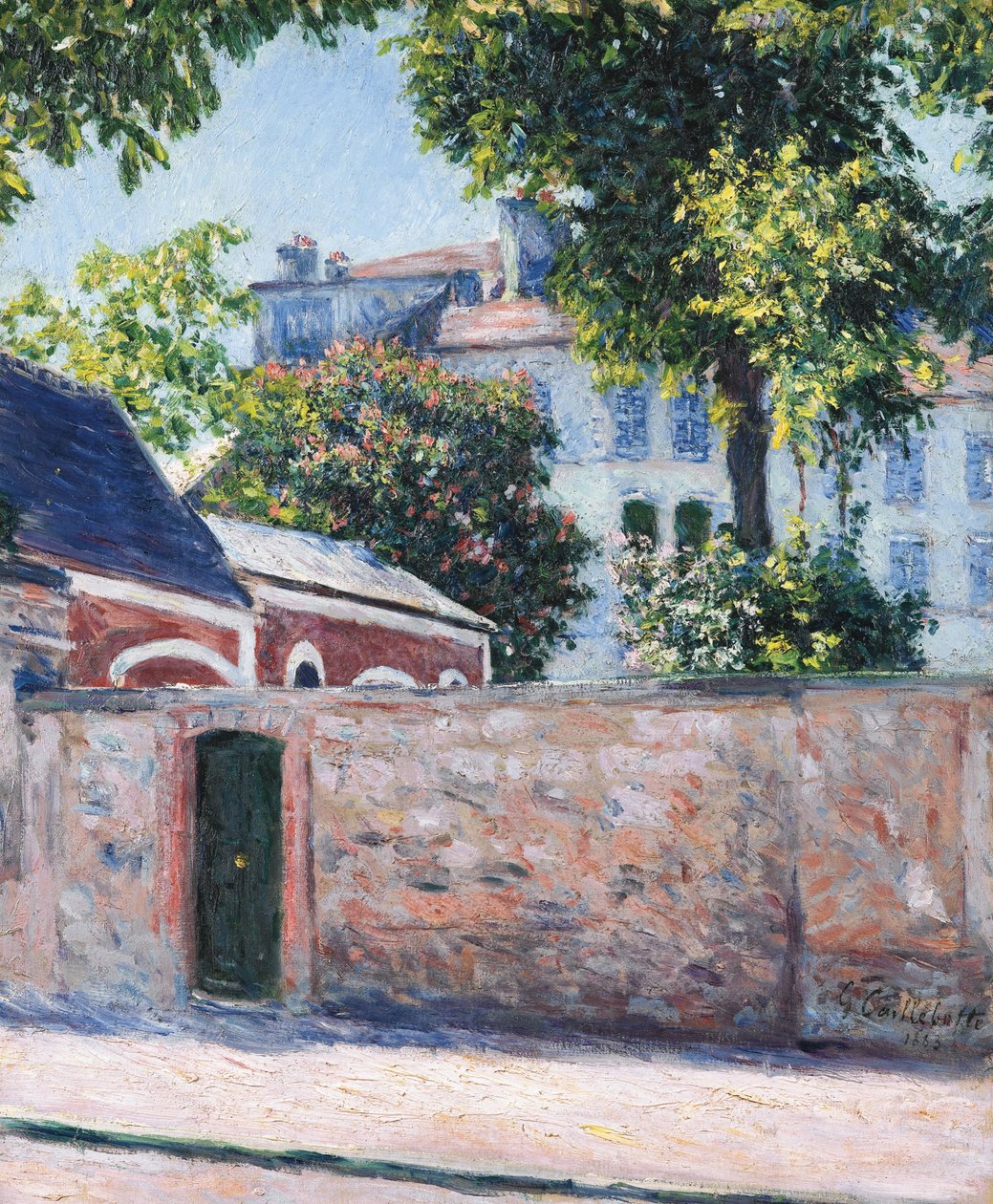 Casas em Argenteuil, 1883 de Gustave Caillebotte