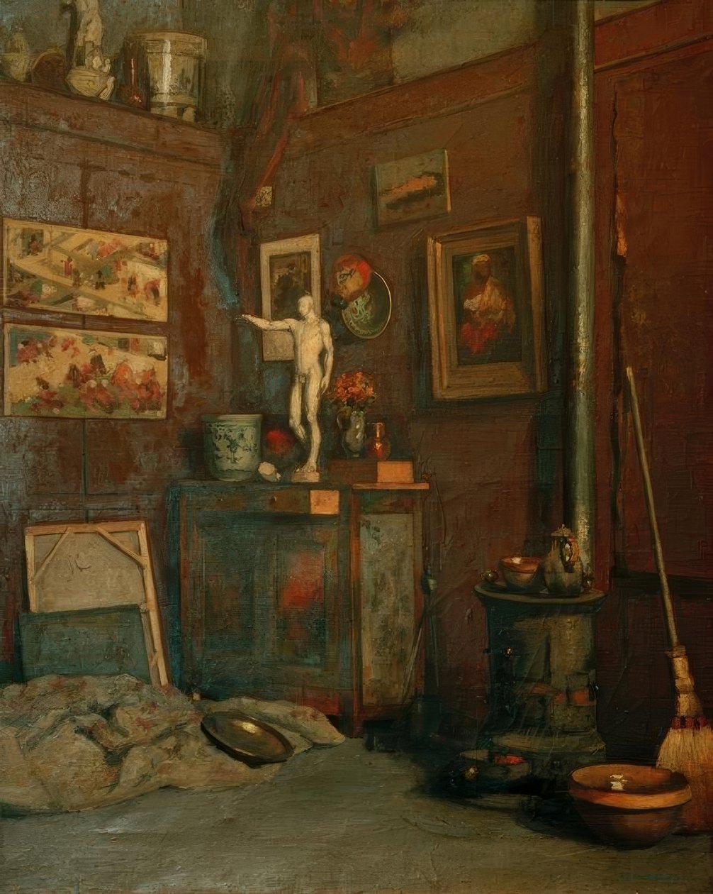 Interior da oficina de Gustave Caillebotte