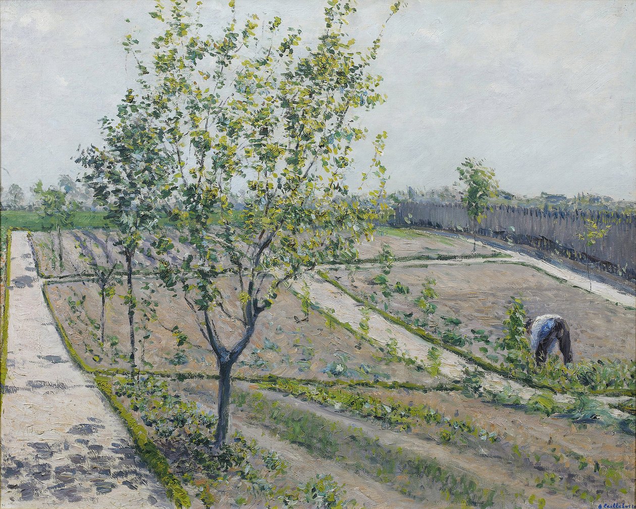 Kitchen Garden, Petit Gennevilliers - Gustave Caillebotte (1848-1894). Óleo sobre tela de Gustave Caillebotte