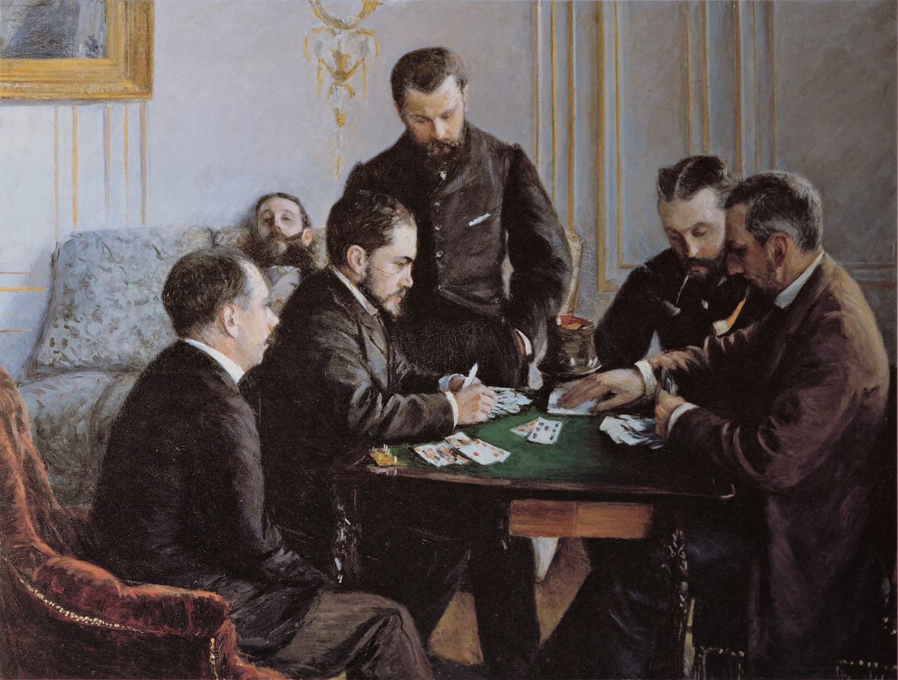 A parte de Bésigue, ca 1881. de Gustave Caillebotte