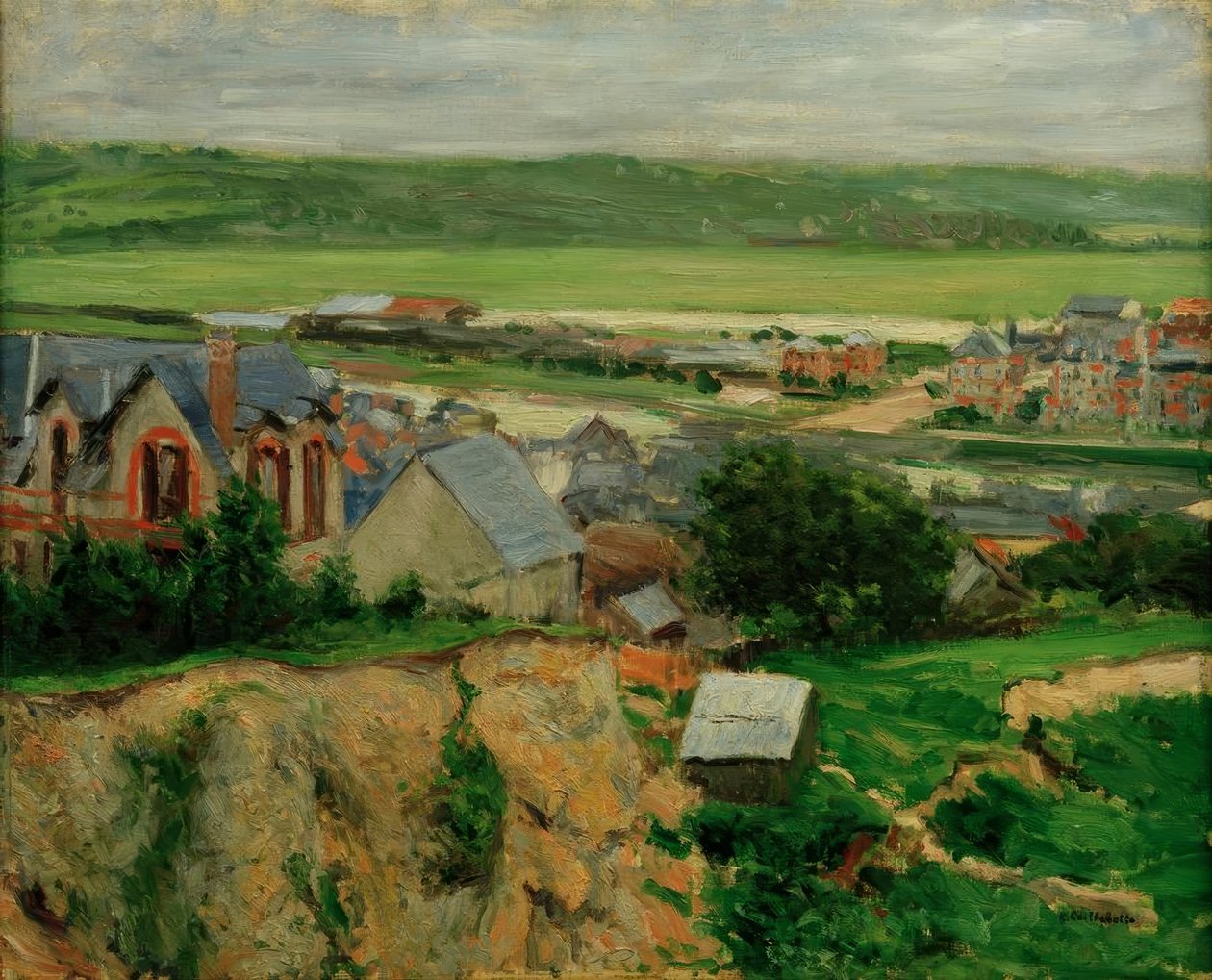 O vale de Touques, Trouville de Gustave Caillebotte