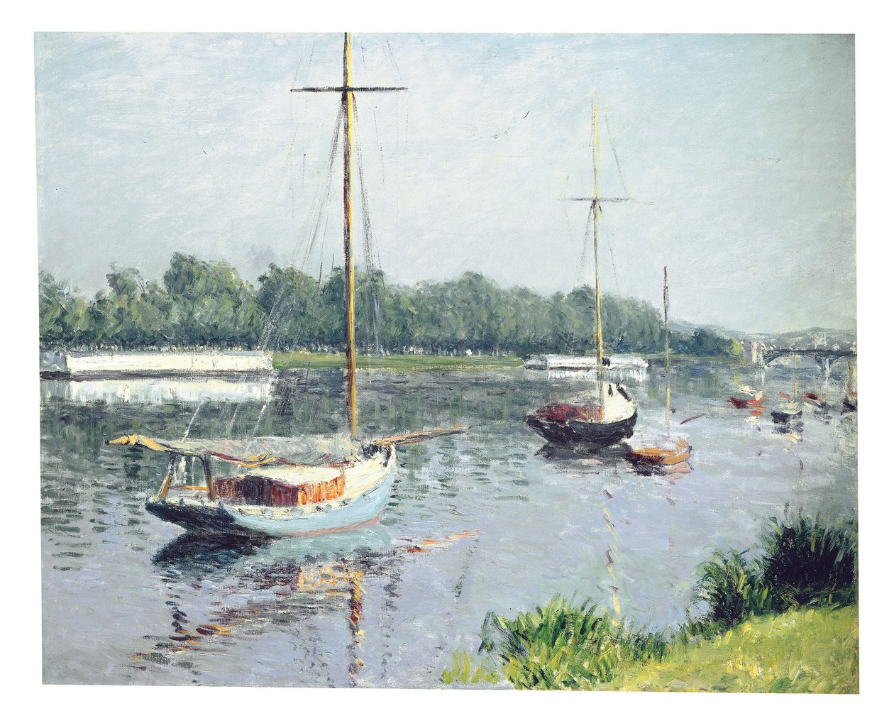 Bacia do Argenteuil, c.1882 de Gustave Caillebotte