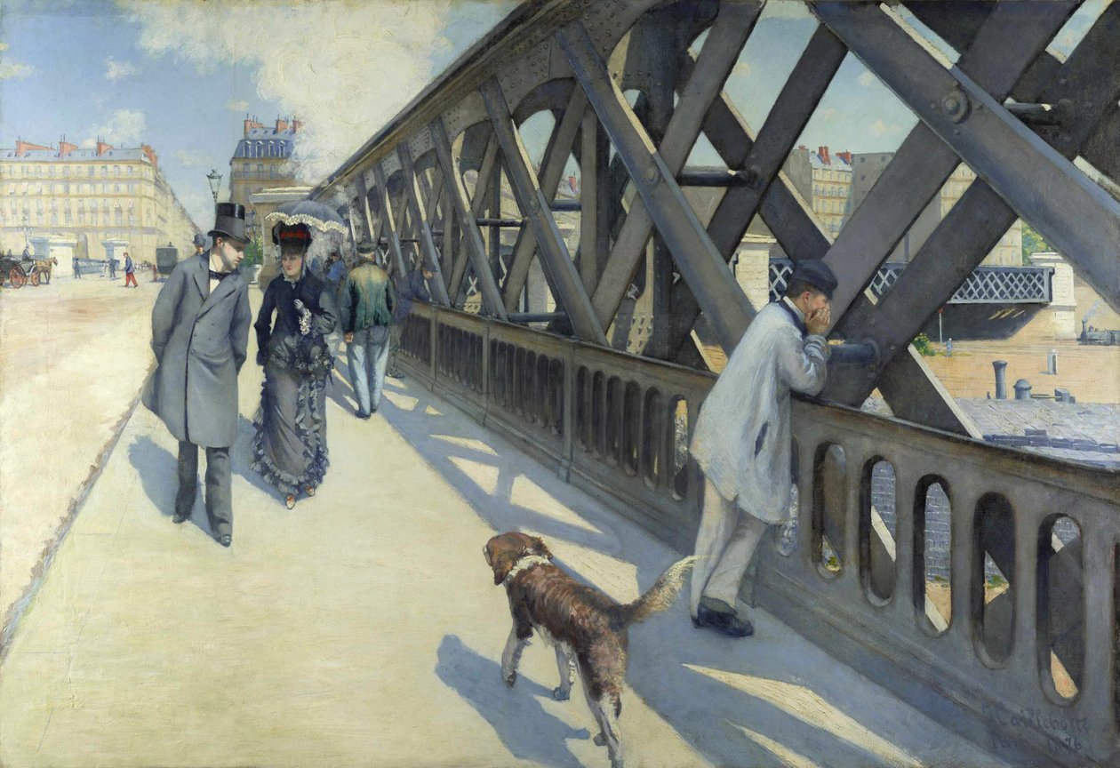 A ponte da Europa, 1876. de Gustave Caillebotte