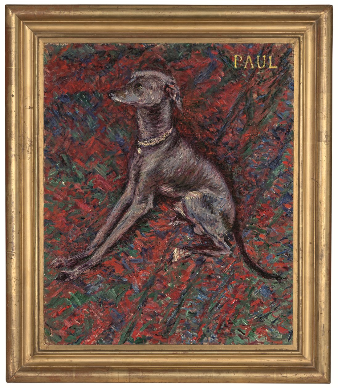 O cão "Paul", c. 1886 (óleo sobre tela) de Gustave Caillebotte