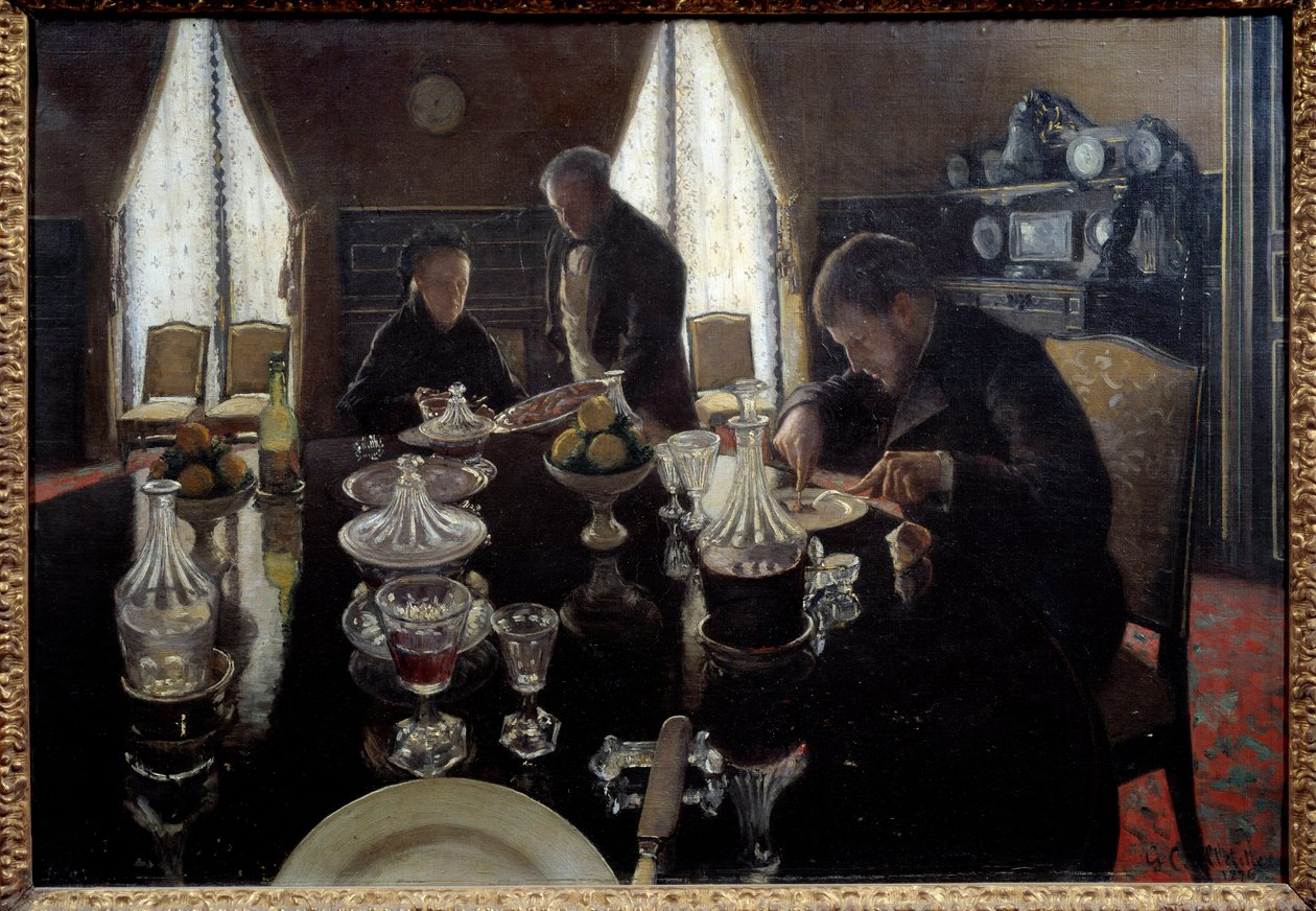 Almoço. Quadro de Gustave Caillebotte de Gustave Caillebotte