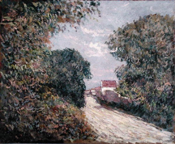 Caminho na borda (óleo sobre tela) de Gustave Caillebotte