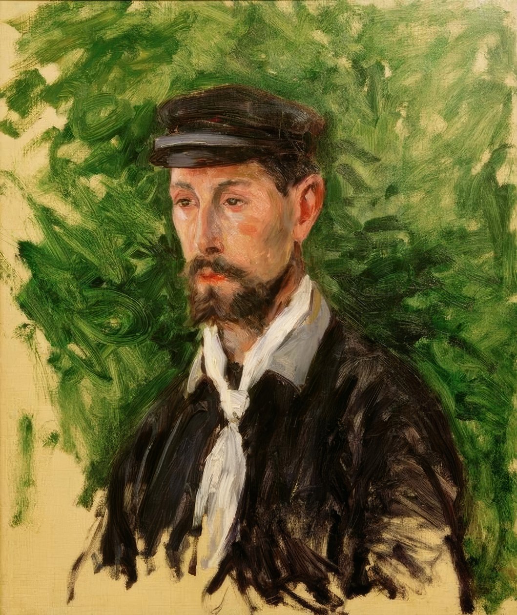 Retrato de Eugène Lamy, no busto de Gustave Caillebotte