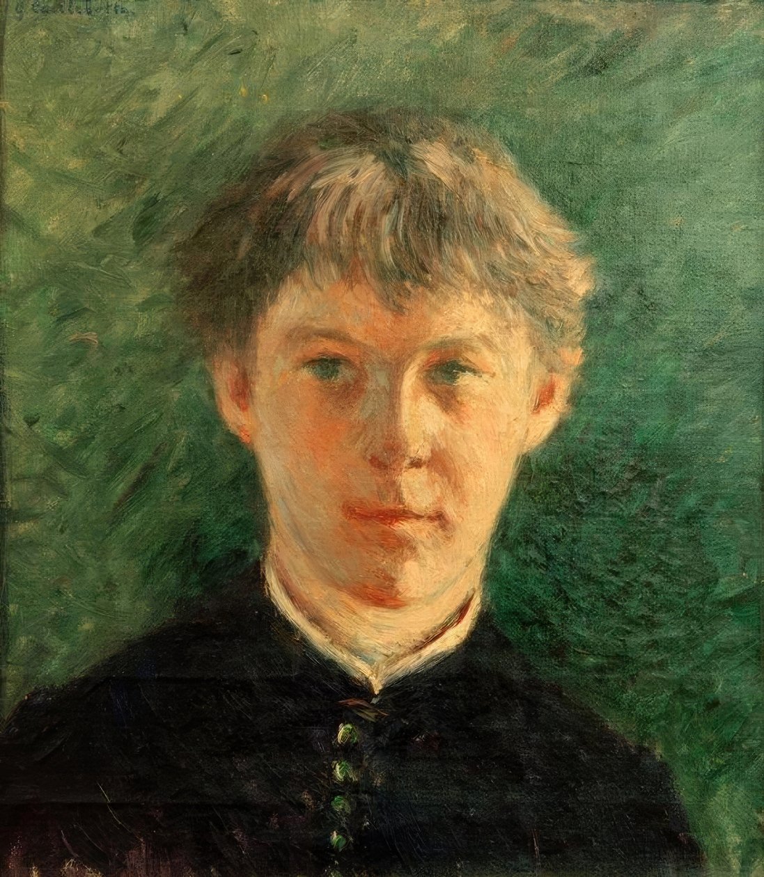 Retrato de um estudante universitário de Gustave Caillebotte