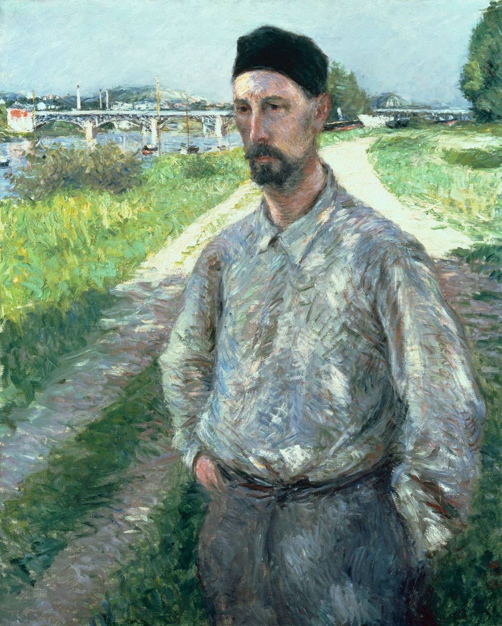 Retrato de Eugene Lamy de Gustave Caillebotte