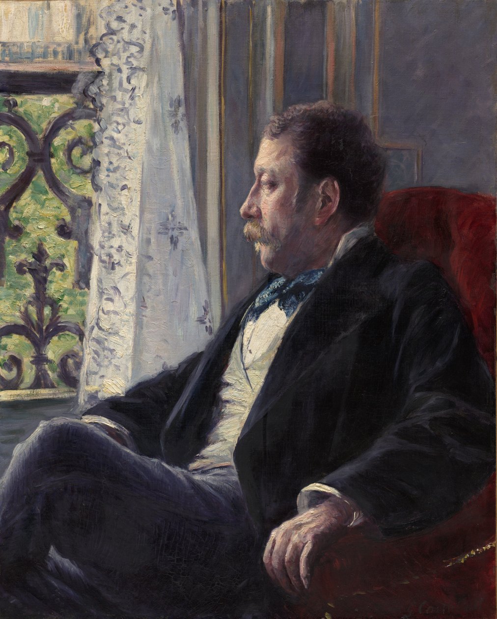Retrato de um homem de Gustave Caillebotte