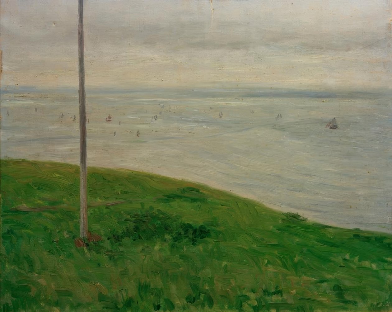 Prado à beira-mar, Normandia de Gustave Caillebotte