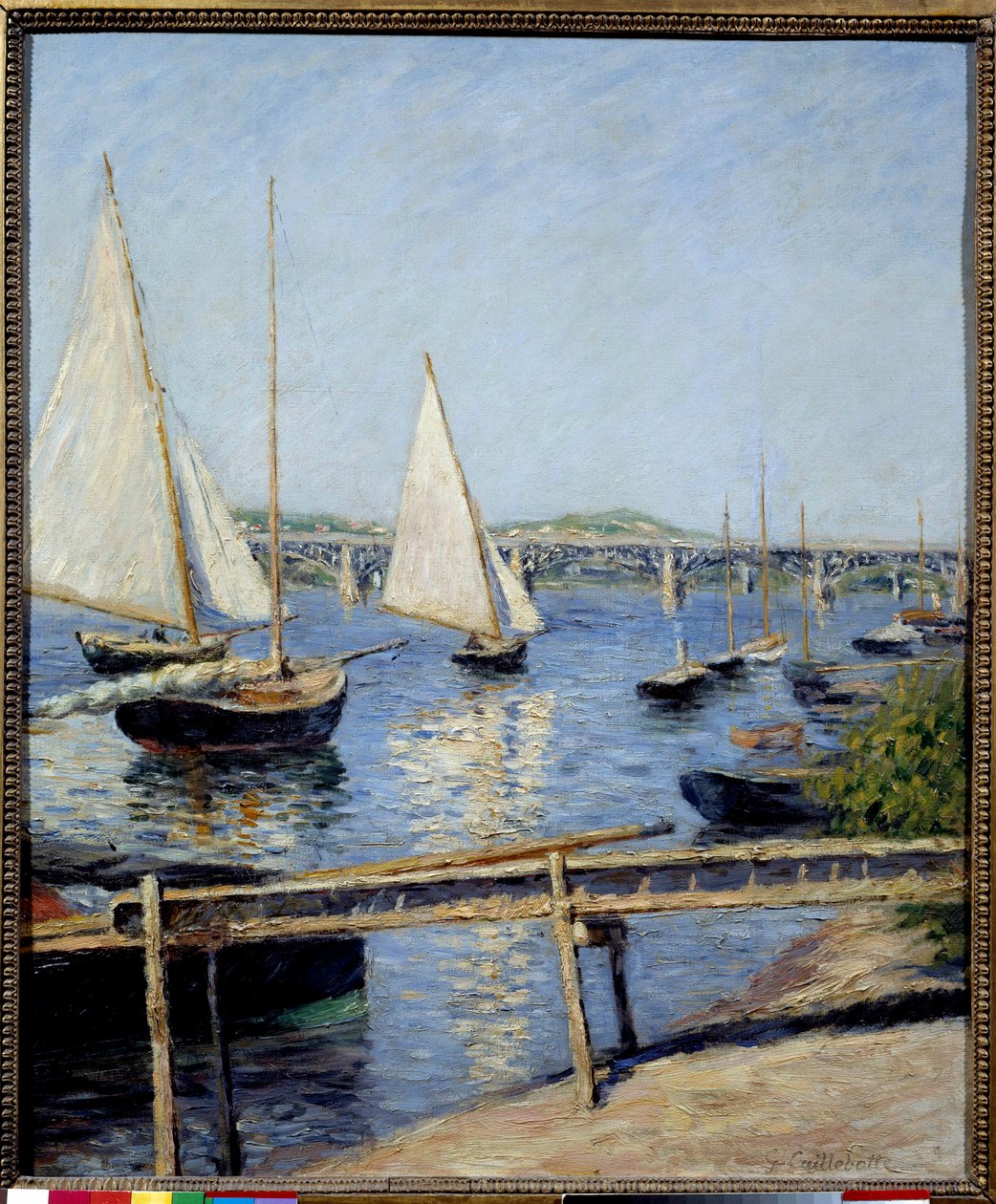 Veleiros em Argenteuil Pintura de Gustave Caillebotte (1848-1894) 1888 Sol. 0,65x0,55 m Paris, musee d