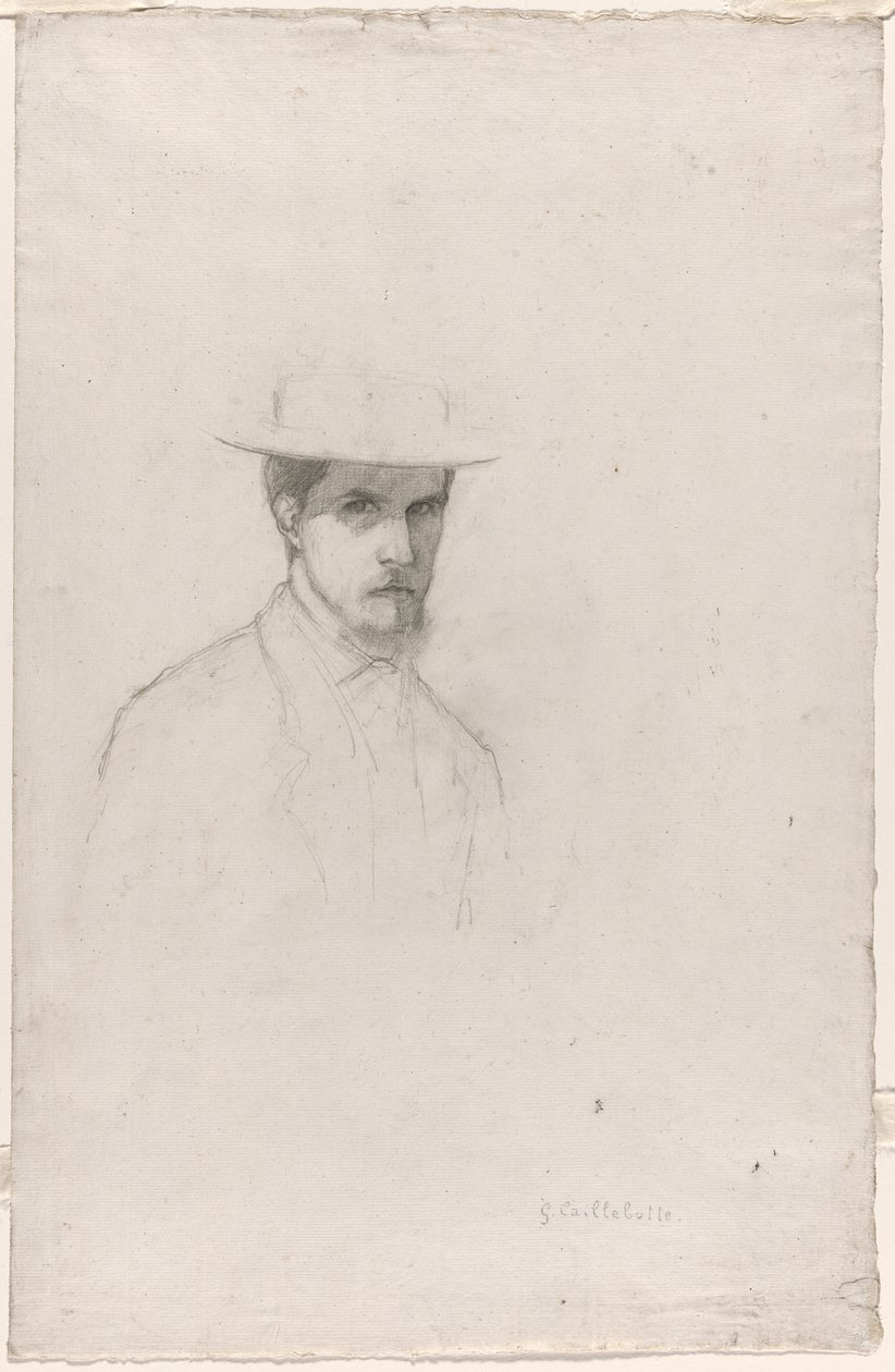 Autorretrato com um chapéu de Gustave Caillebotte