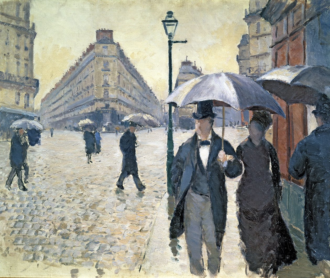 Esboço para &39;Paris, um dia chuvoso&39; de Gustave Caillebotte