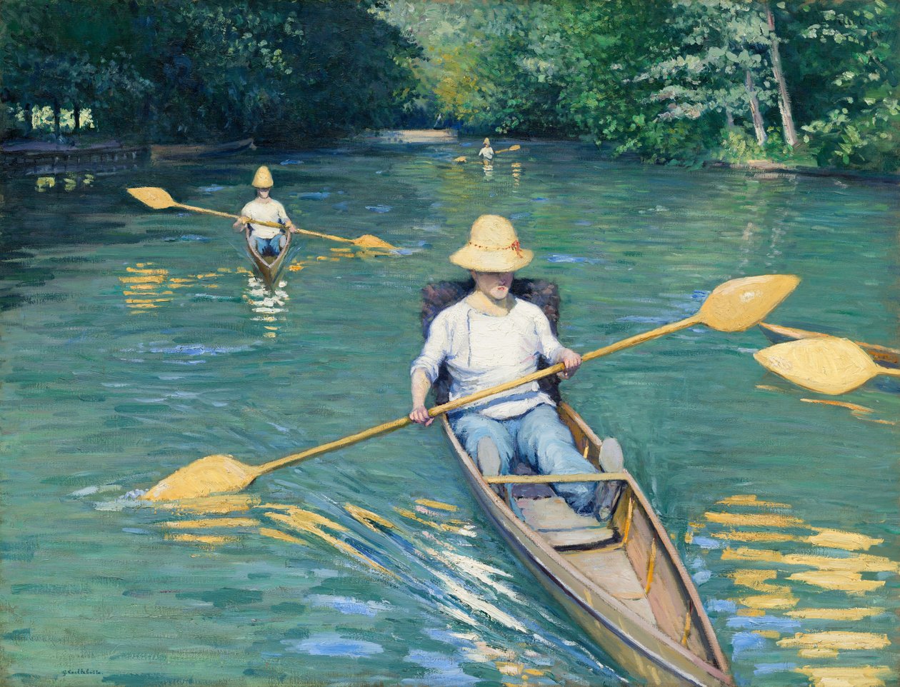 Esquifes, 1877. de Gustave Caillebotte