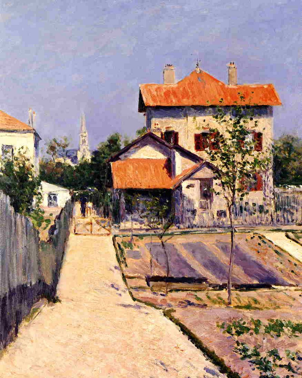 A casa do artista em Yerres, c.1882 de Gustave Caillebotte
