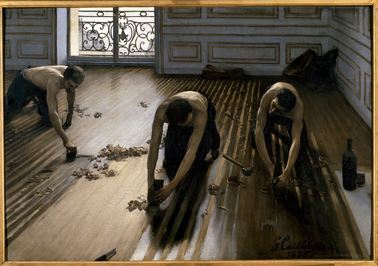 Os raspadores de chão de Gustave Caillebotte