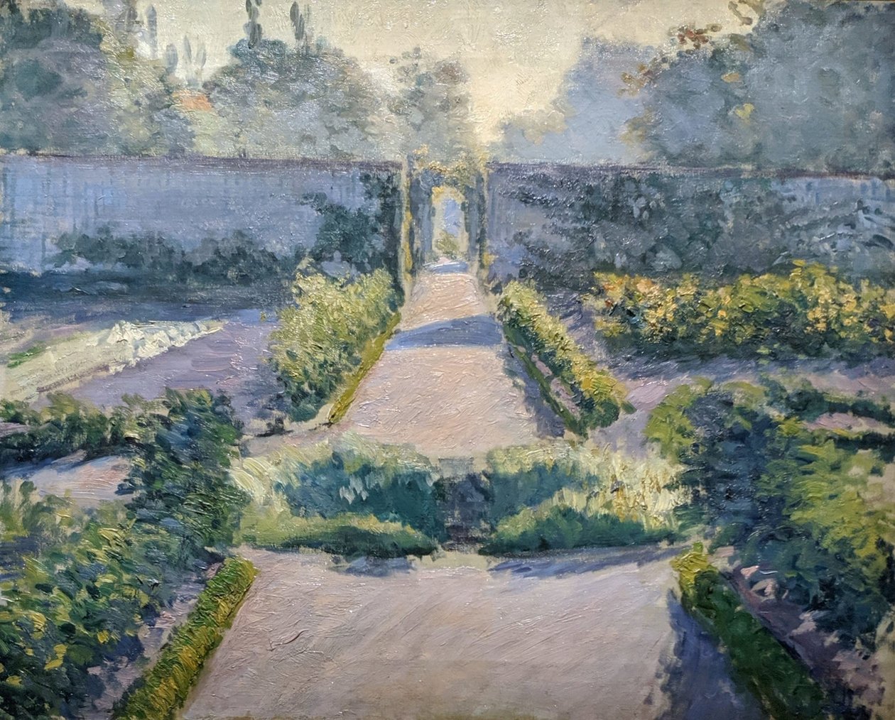 A horta, Yerres" de Gustave Caillebotte