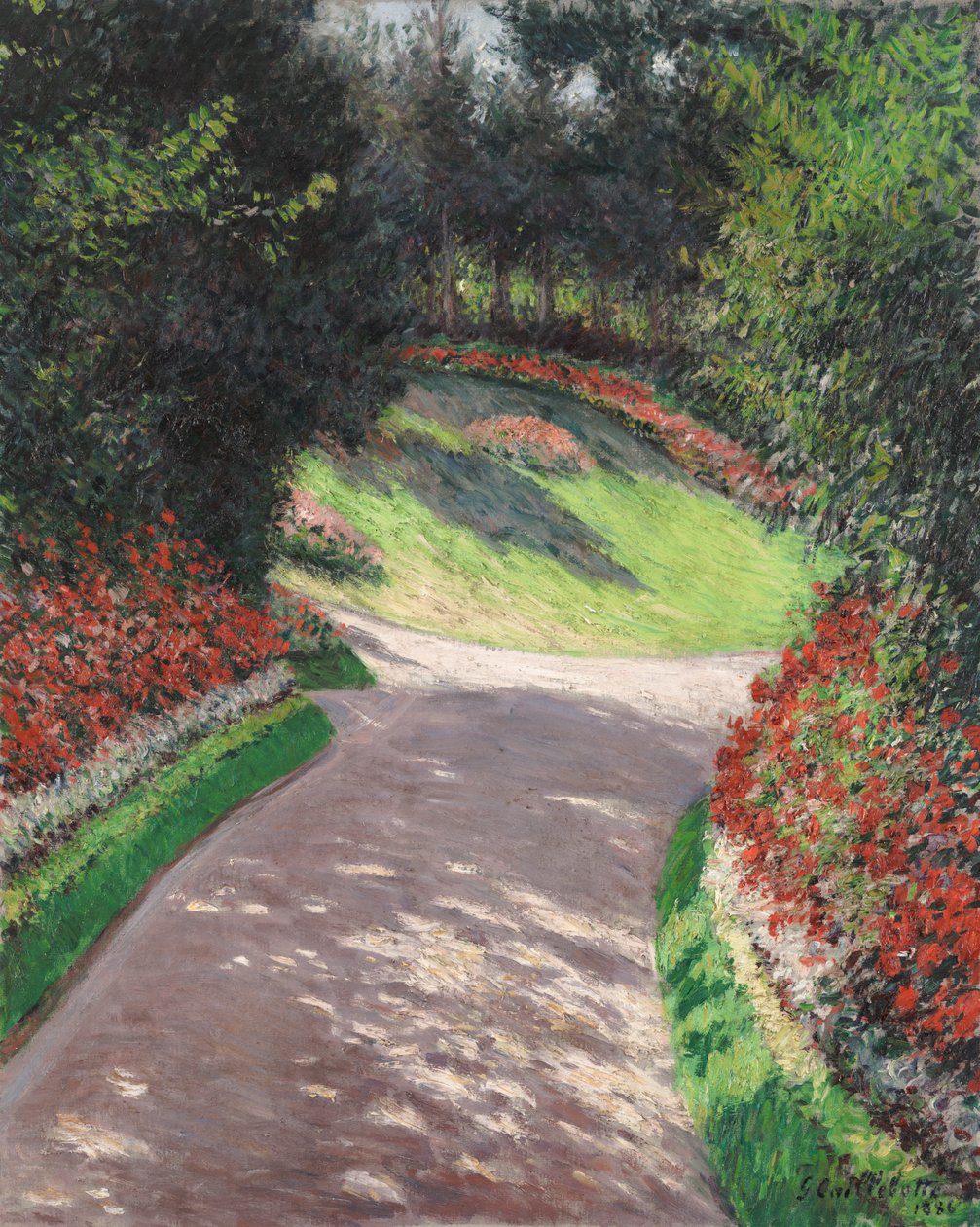 O Caminho no Jardim de Gustave Caillebotte