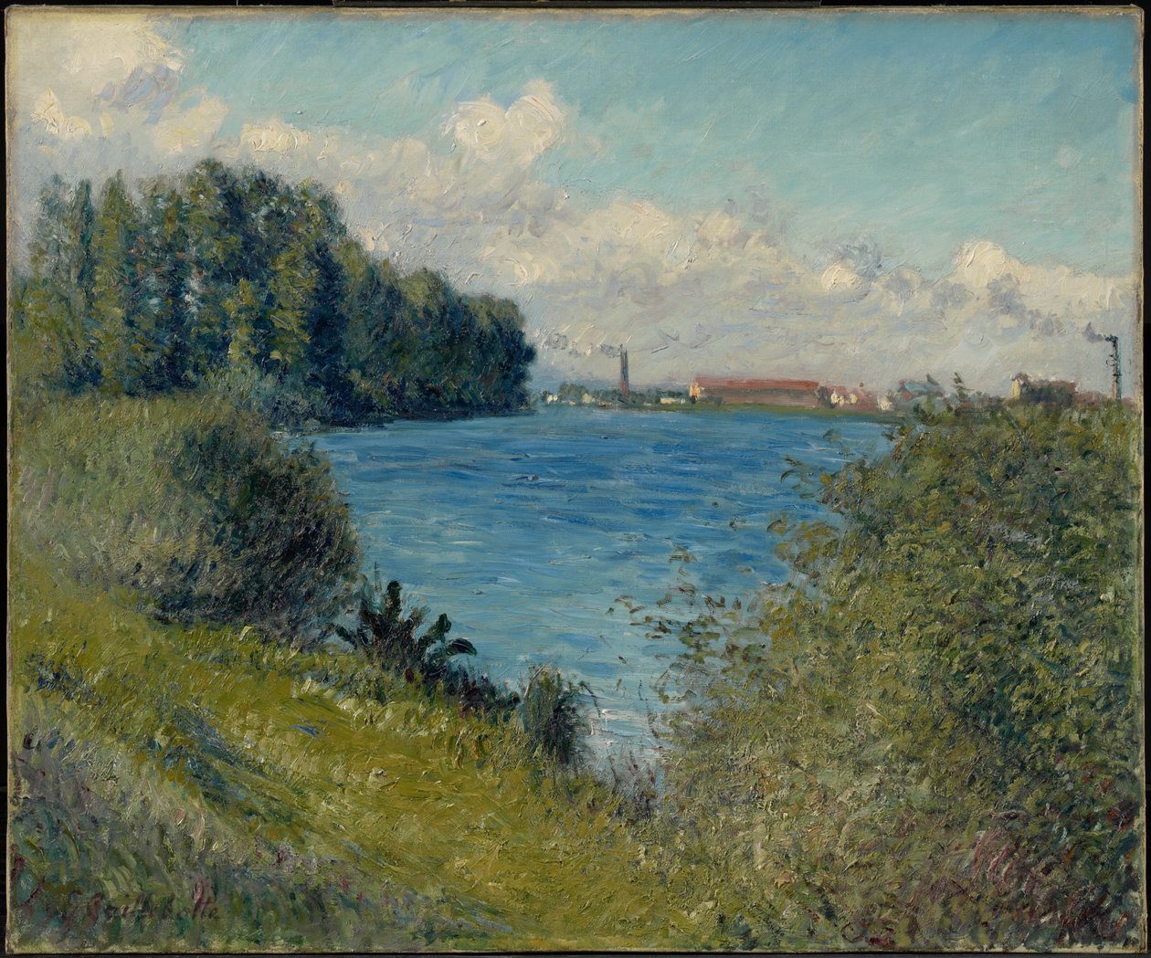 O Sena em Argenteuil de Gustave Caillebotte