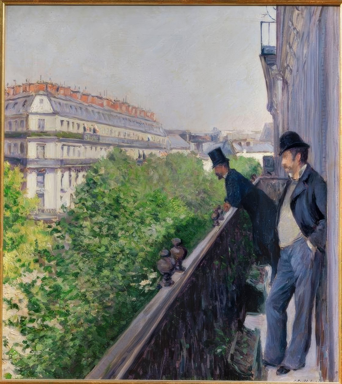 Uma varanda, Boulevard Haussmann de Gustave Caillebotte