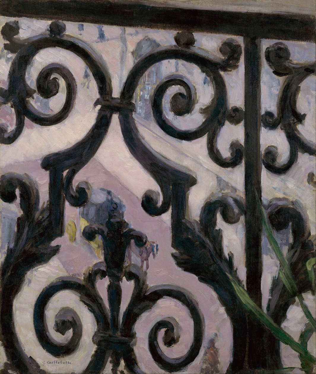Vista de uma varanda de Gustave Caillebotte