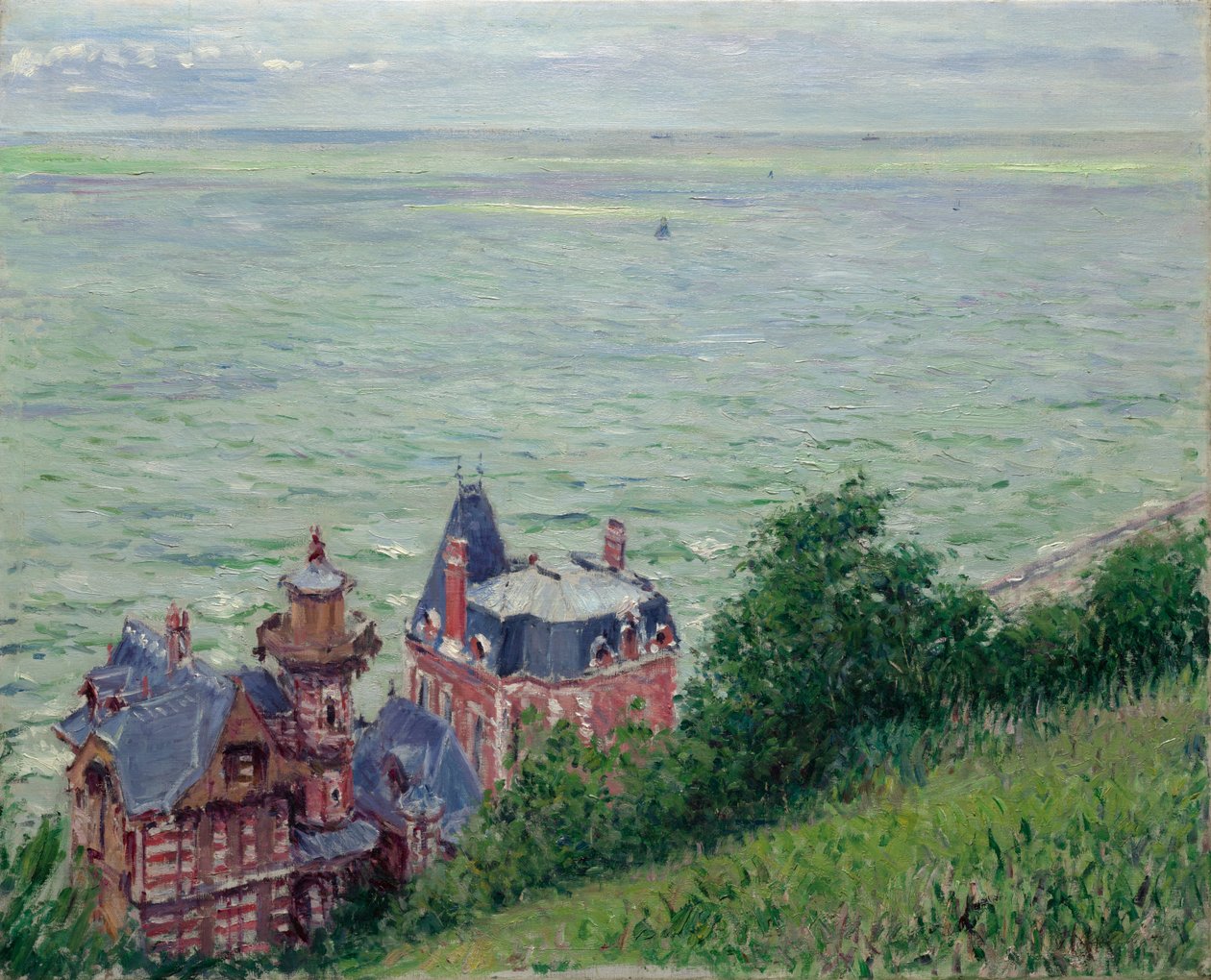 Vilas em Trouville de Gustave Caillebotte