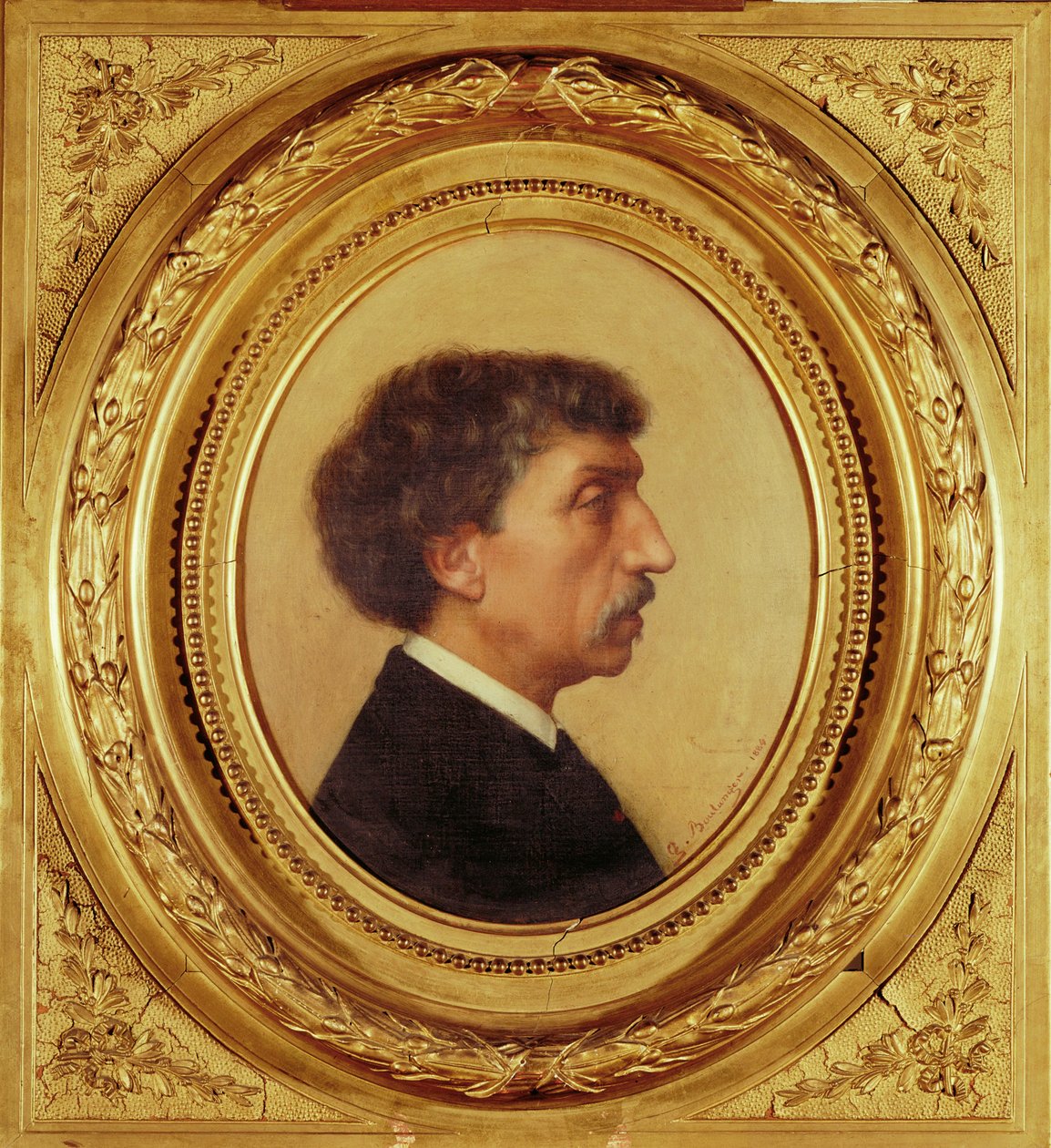 Charles Garnier, arquiteto, cujo projeto para a nova ... de Gustave Clarence Rodolphe Boulanger