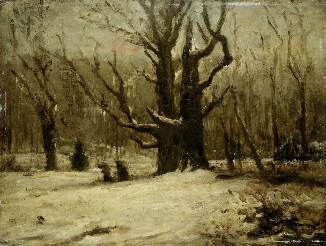 Paisagem de Inverno de Gustave Courbet (attributed to)