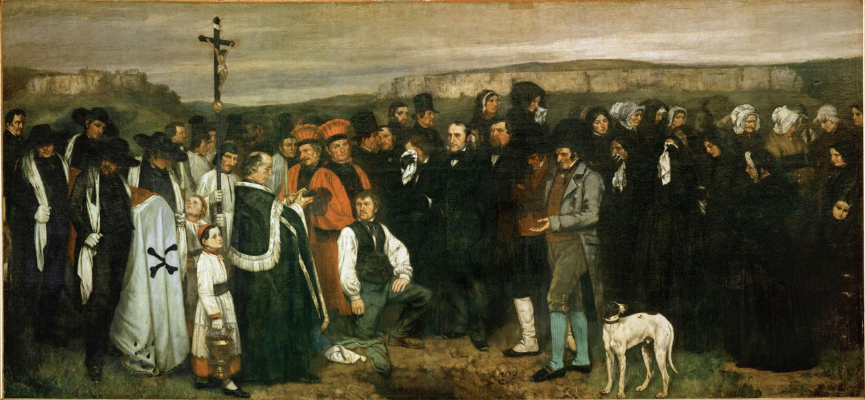 Um enterro em Ornans de Gustave Courbet