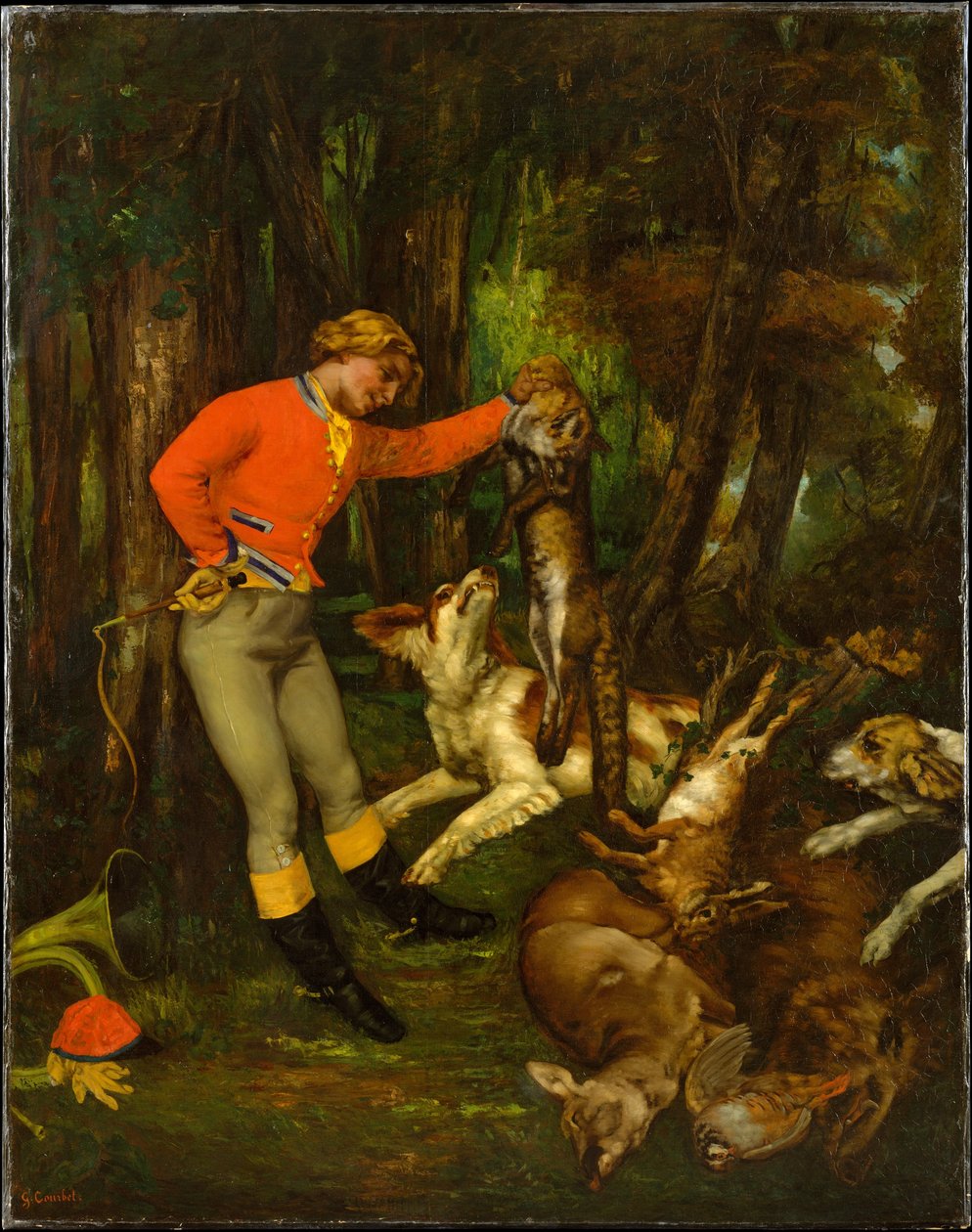 Depois da Caçada de Gustave Courbet